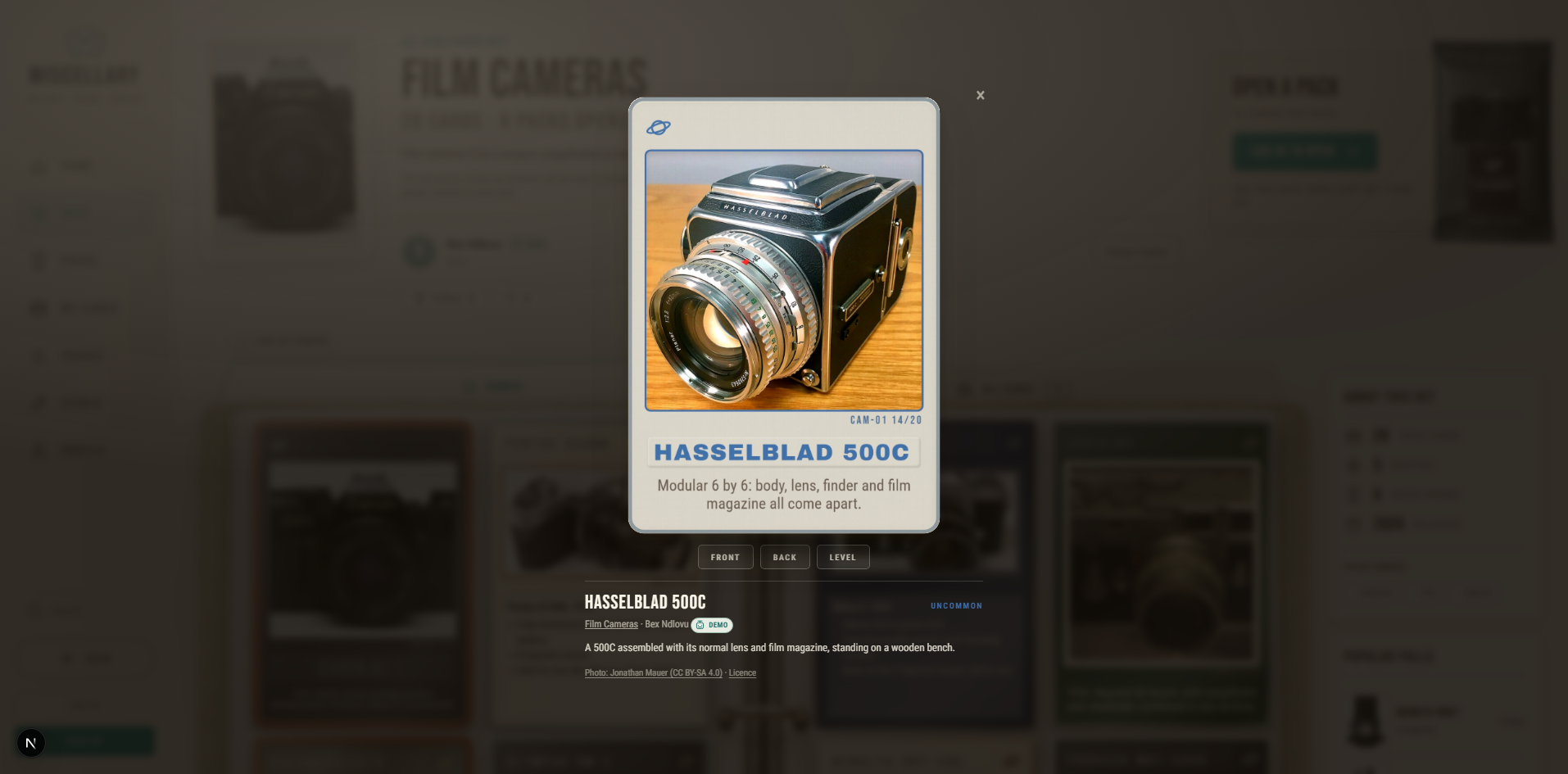 Miscellary Hasselblad card inspector